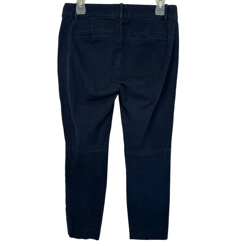 J. Crew Winnie Pant in Stretch Cotton Navy Blue H5159 Size 6 - Picture 6 of 9
